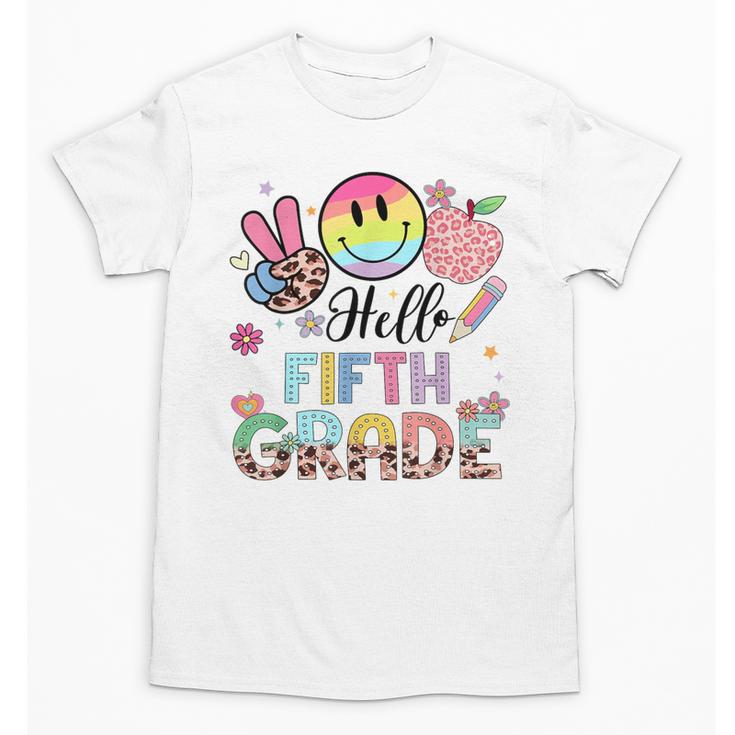 Hello 5th Grade Boy Girl Teacher Back To School 5th Grade Unisex T-Shirt