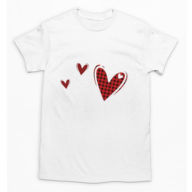Kindergarten Has My Heart Buffalo Print Teacher Valentine Unisex T-Shirt