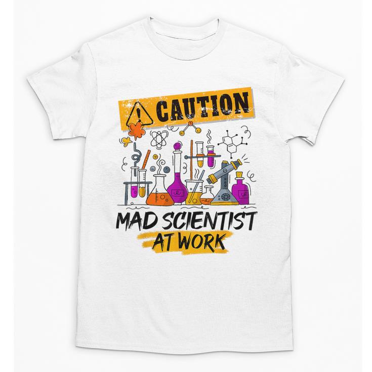 Mad Scientist Halloween Costume Science Teacher Unisex T-Shirt