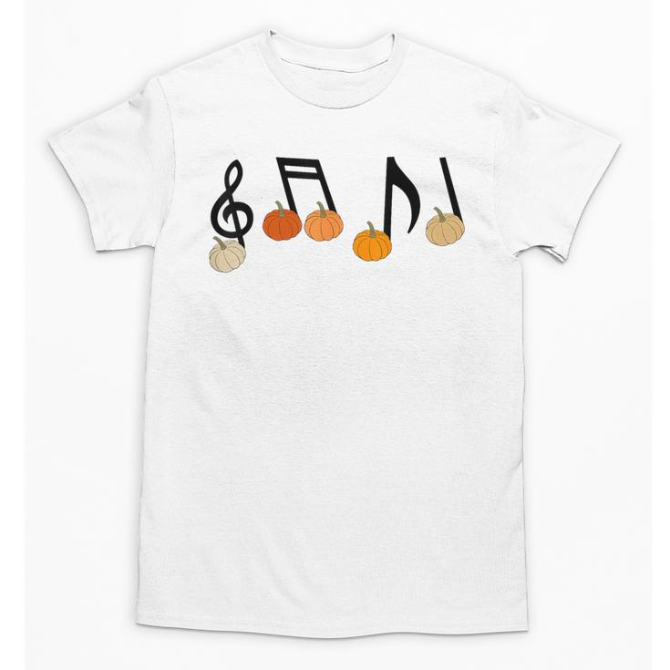 Music Notes Pumpkin Music Teacher Musician Fall Halloween Men Women Kids Unisex T-Shirt, trending gift Music Notes Pumpkin Music Teacher Musician Fall Halloween Men Women Kids Unisex T-Shirt, trending gift