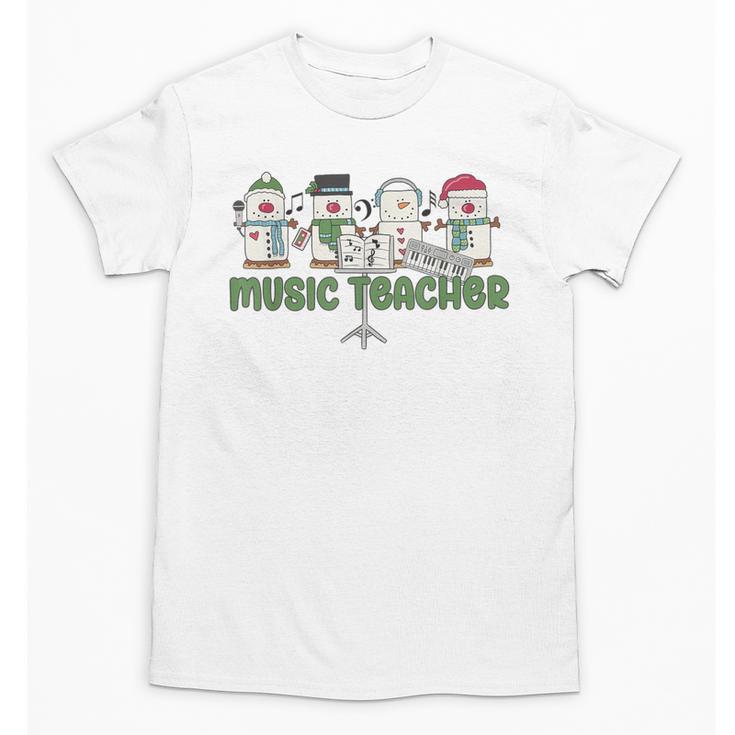 Music Teacher Christmas Holiday Wnter Music Instructor Unisex T-Shirt