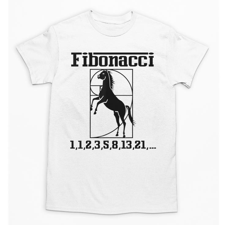 Nerdy Fibonacci Racing Car Horse Math Teacher Men Women Girls Kids Unisex T-Shirt