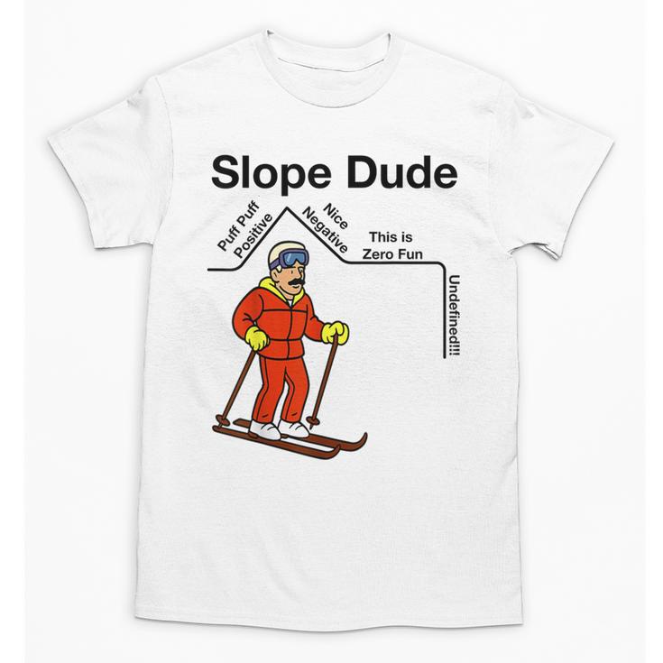 Nerdy Slope Dude Geometry Algebra Math Teacher Unisex T-Shirt