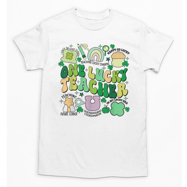 One Lucky Teacher St Patrick's Day Irish Teacher Lucky Era Unisex T-Shirt