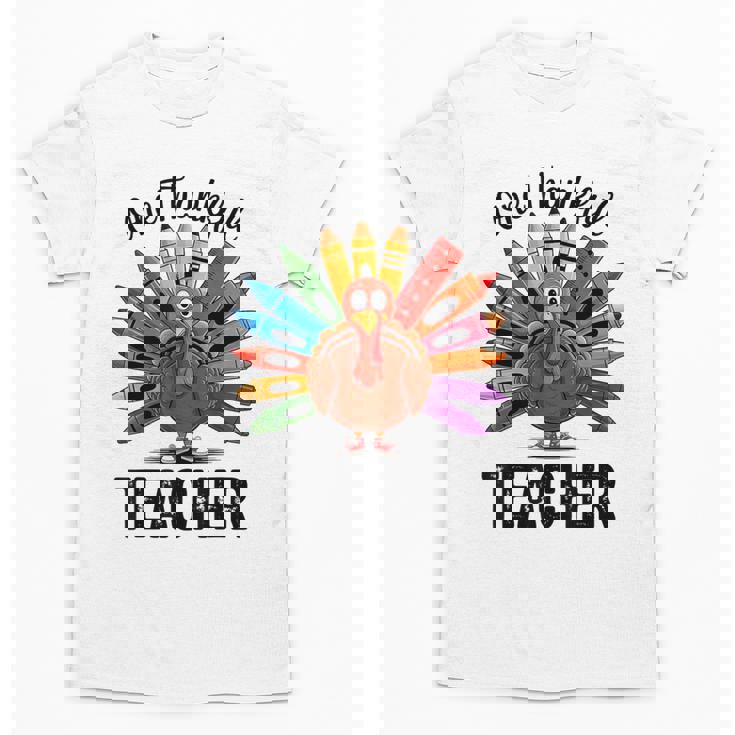 One Thankful Teacher Thanksgiving TurkeyCute Pencil Unisex T-Shirt
