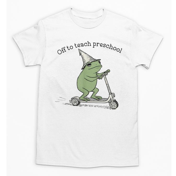Pre K Grade Teacher Frog Back To School Preschool Unisex T-Shirt