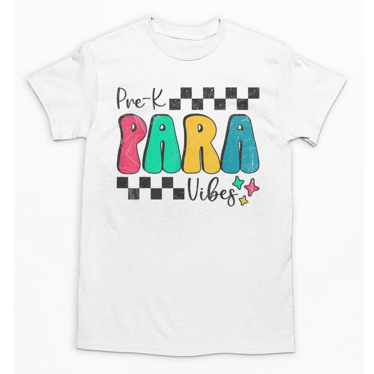 Pre-K Paraprofessional Teacher Back To School Vibes Unisex T-Shirt