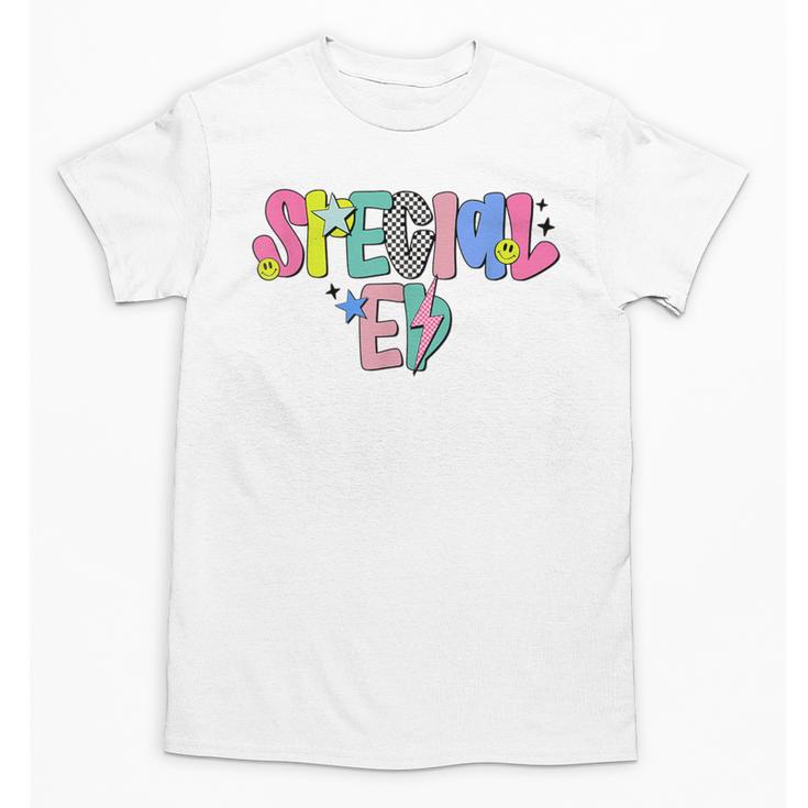 Retro Checkered Special Education Teacher Back To School Unisex T-Shirt