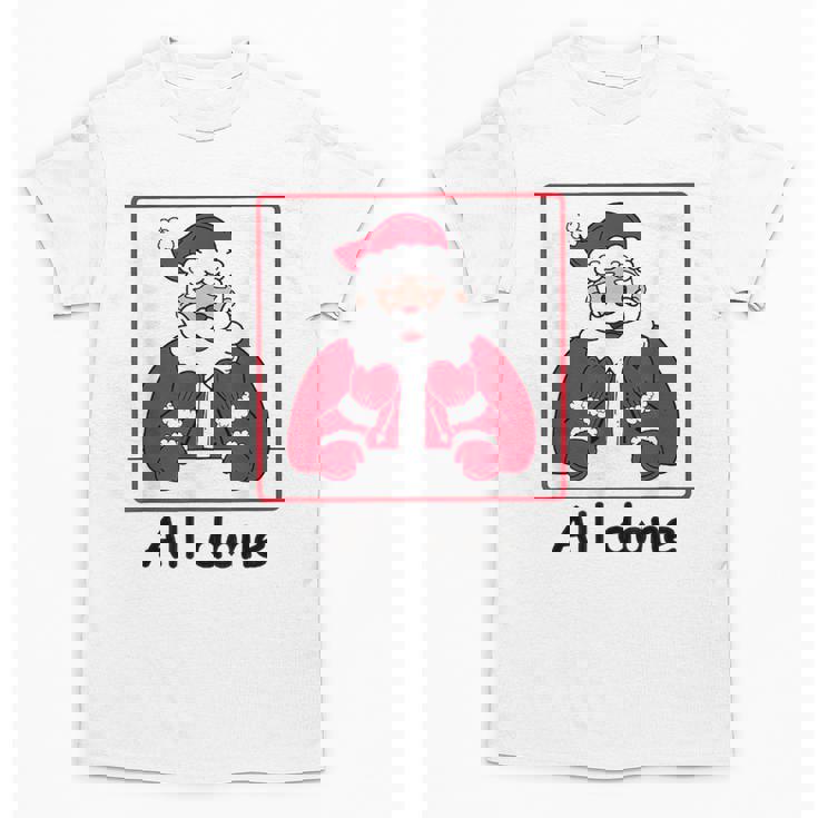 Retro All Done Christmas Special Ed Teacher Team Santa Women Unisex T-Shirt