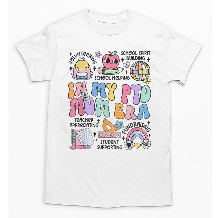 Retro In My PTO Mom Era Parent Organization Team Teacher Unisex T-Shirt