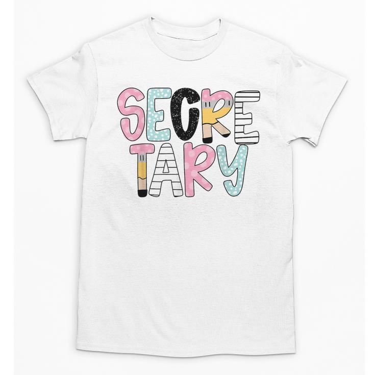 Retro Secretary Back To School Teacher Appreciation Unisex T-Shirt