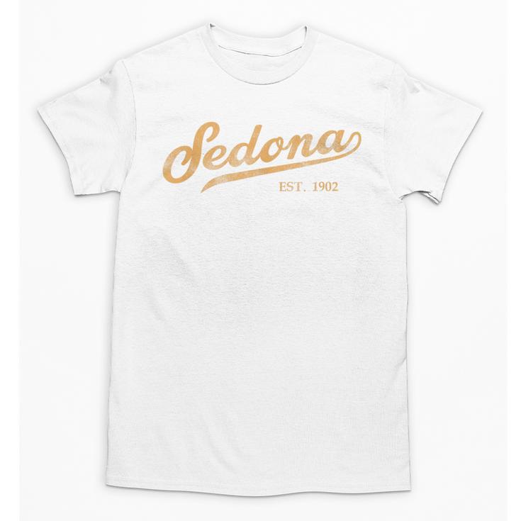 Retro Sedona Script Vintage Throwback Kids Unisex T-Shirt