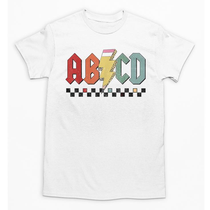 Rock Abcd Back To School Abcd Preschool Teacher Appreciation Unisex T-Shirt