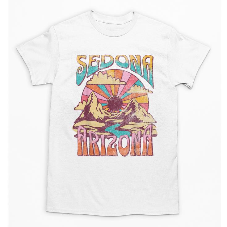 Sedona Arizona Nature Hiking Mountains Outdoors Vintage Unisex T-Shirt