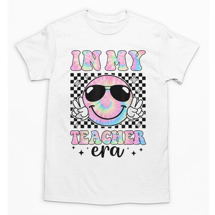 In My Teacher Era Groovy Tie Dye Back To School Cute Teacher Unisex T-Shirt