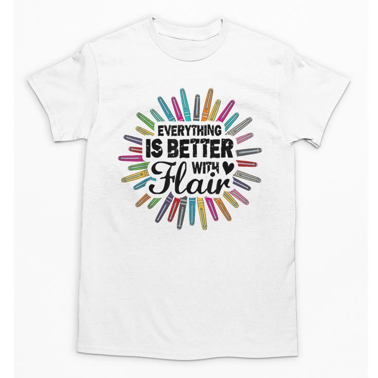 Teacher Flair Pen Art Lover School Supplies Unisex T-Shirt