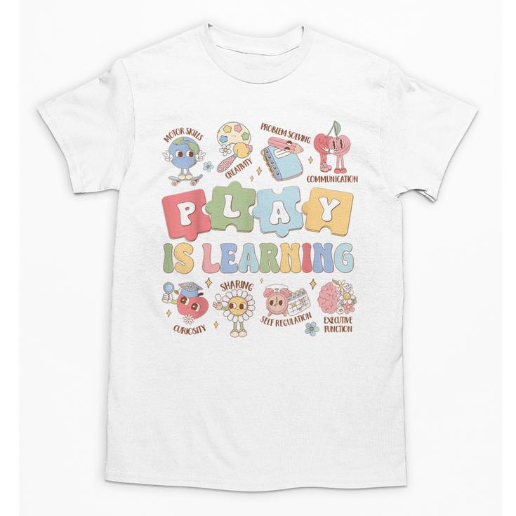Teacher Groovy Play Is Learning Back To School Unisex T-Shirt