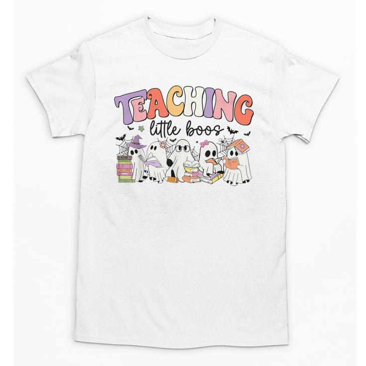 Teaching My Little Boos Teacher Ghost Teacher Halloween For Men Women Kids Unisex T-Shirt