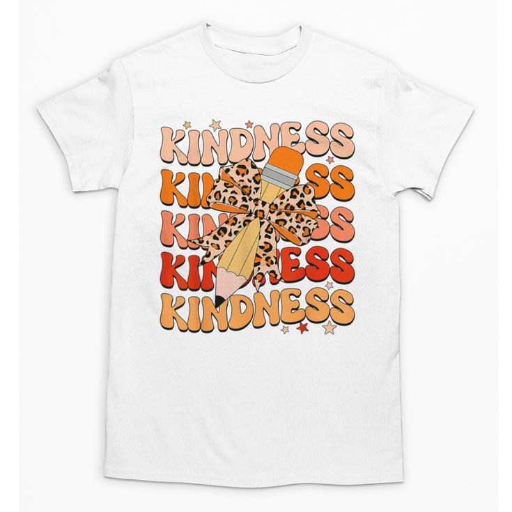 Unity Day Orange Kindness Teacher Bow Anti Bullying Be Kind Unisex T-Shirt