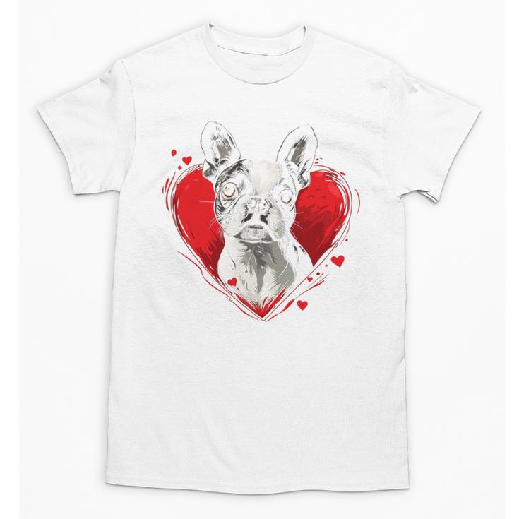 Valentine's Day Boston Terrier Dog Unisex T-Shirt