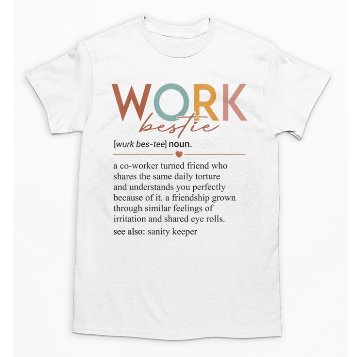 Vintage Work Bestie Definition Teachers Nurses Boss Women Unisex T-Shirt