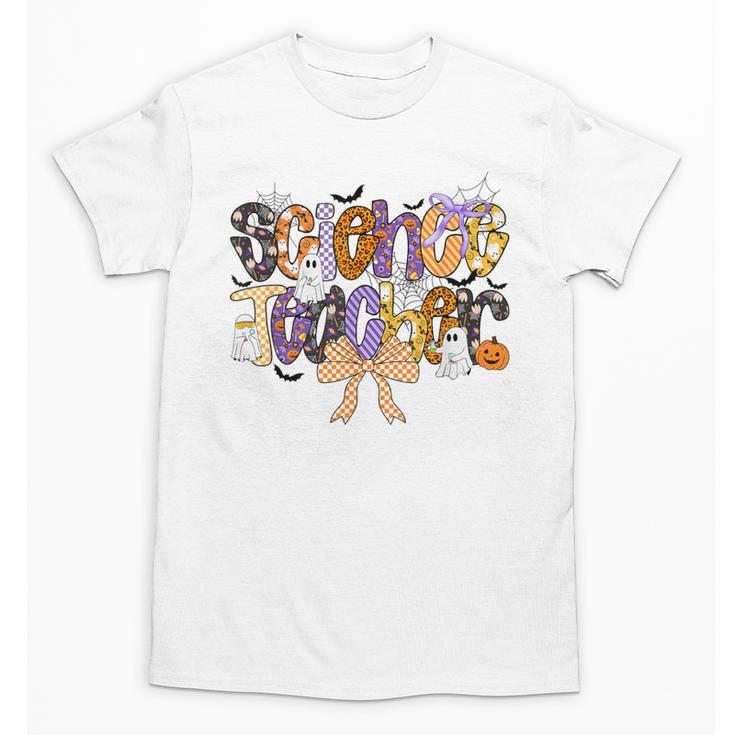 Women Spooky Science Teacher Halloween Science Stem Teacher Unisex T-Shirt, Science Teacher Gifts, trending gift Women Spooky Science Teacher Halloween Science Stem Teacher Unisex T-Shirt, Science Teacher Gifts, trending gift