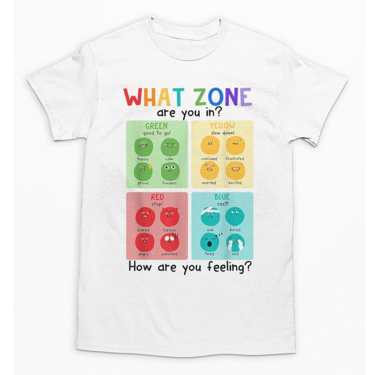 What Zone Are You In How Are You Feeling Teacher Unisex T-Shirt