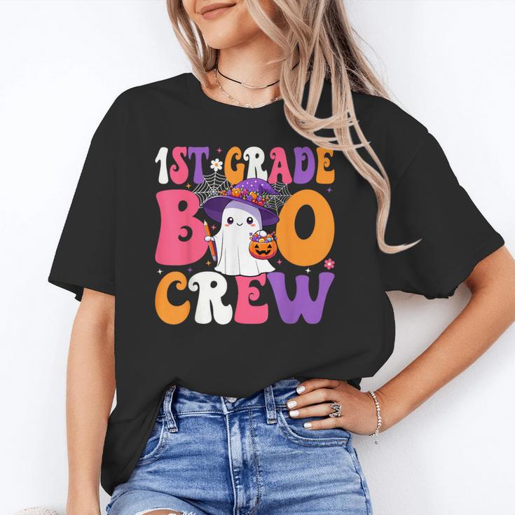 1st Grade Boo Crew Halloween First Grade Halloween Teacher Unisex T-Shirt, First Grade Teacher Shirts, funny gift