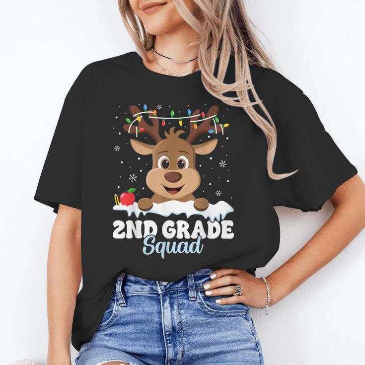 2nd Grade Teacher Christmas Second Grade Squad Reindeer Xmas For Men Women Kids Unisex T-Shirt, 2nd Grade Teacher Shirts, funny gift