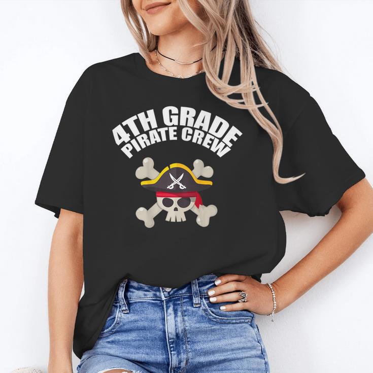 4th Grade Pirate Crew Halloween Costume Cool Teacher Student Unisex T-Shirt, 4th Grade Teacher Shirts, funny gift