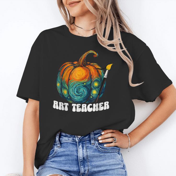 Art Teacher Pumpkin Halloween Night Men Women Unisex T-Shirt, funny gift Art Teacher Pumpkin Halloween Night Men Women Unisex T-Shirt, funny gift