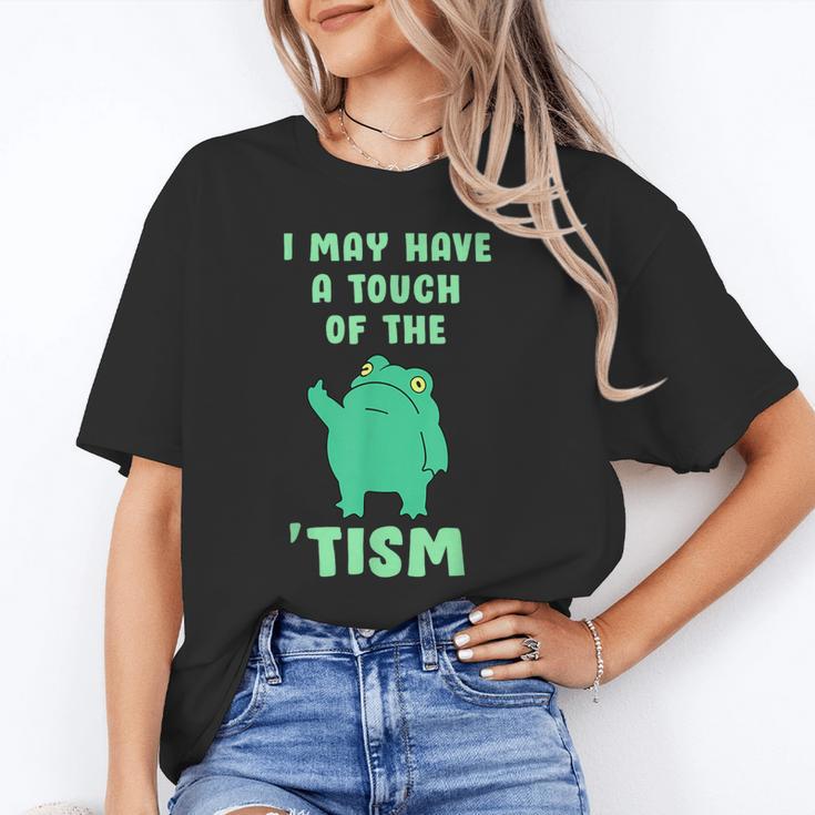 Autism Awareness Neurodiversity Teacher Frog I May Have A Touch Of The Tism Neurodivergent Small Unisex T-Shirt, funny gift