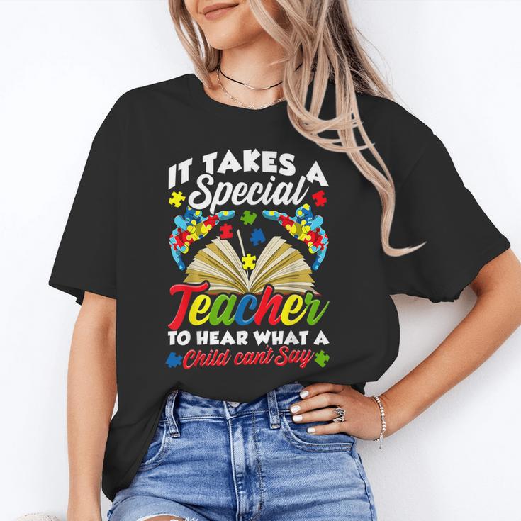 Autism Awareness Teacher Shirts It Takes A Special Teacher Unisex T-Shirt, funny gift