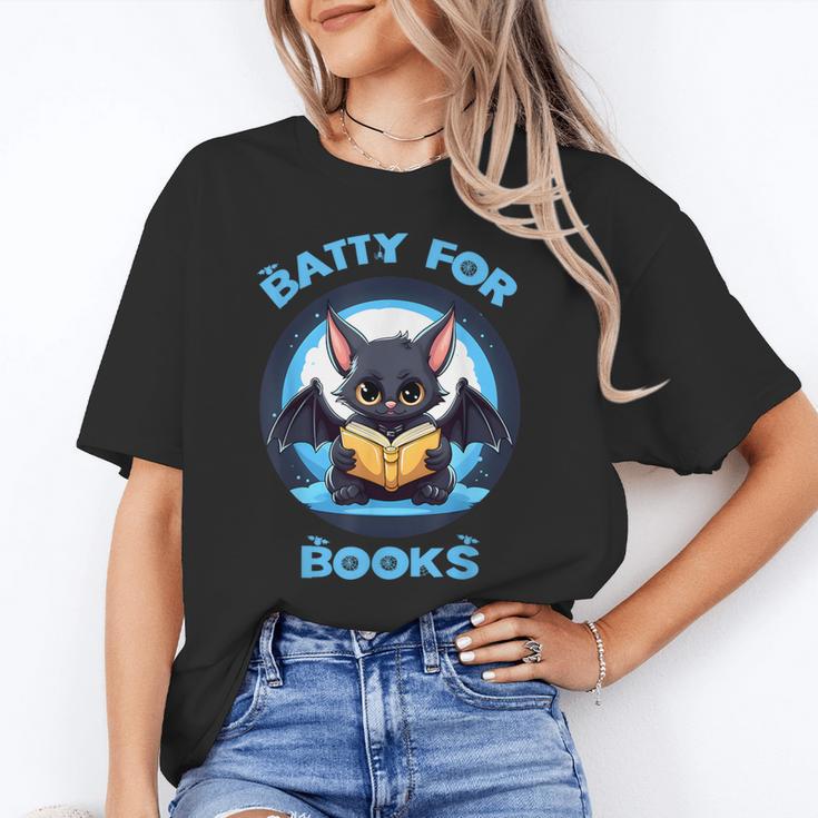 Batty About Books Lover Teacher Librarian Bookish Halloween For Men Women Kids Unisex T-Shirt, funny gift Batty About Books Lover Teacher Librarian Bookish Halloween For Men Women Kids Unisex T-Shirt, funny gift