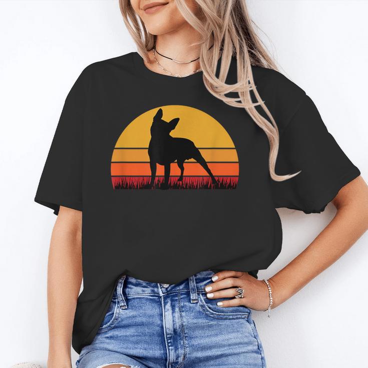Boston Terrier Bostie Sunset Retro Dog Pet Mom Dad Unisex T-Shirt, Boston Terrier Dad Shirts, Boston Terrier Mom Shirts, funny gift