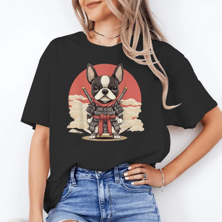 Boston Terrier Dog Japanese Style Samurai Dogs Unisex T-Shirt, funny gift