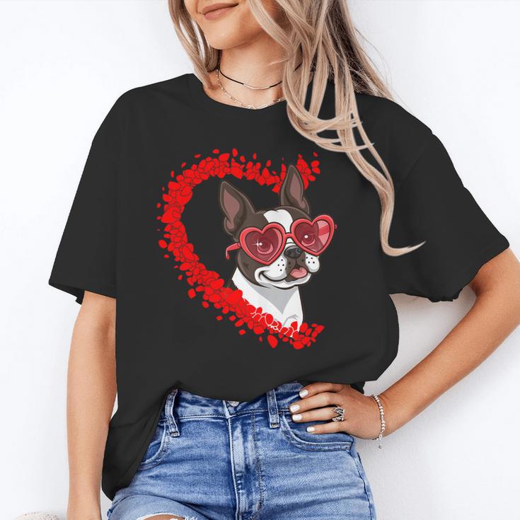 Boston Terrier Dog Mom Dad Valentine’s Day Pet Lover For Men Women Kids Unisex T-Shirt, Boston Terrier Dad Shirts, Boston Terrier Mom Shirts, funny gift