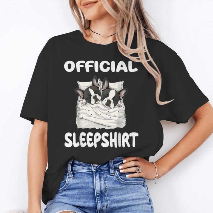 Boston Terrier Dog Official Sleepshirt Pajamas Nightgown For Men Women Girls Kids Unisex T-Shirt, funny gift
