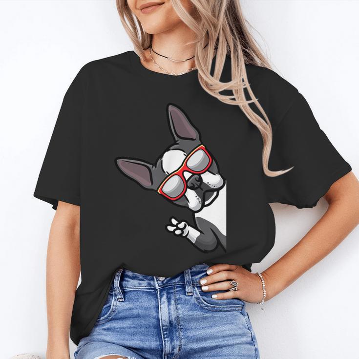 Boston Terrier Dog From Side Boston Bull Unisex T-Shirt, funny gift
