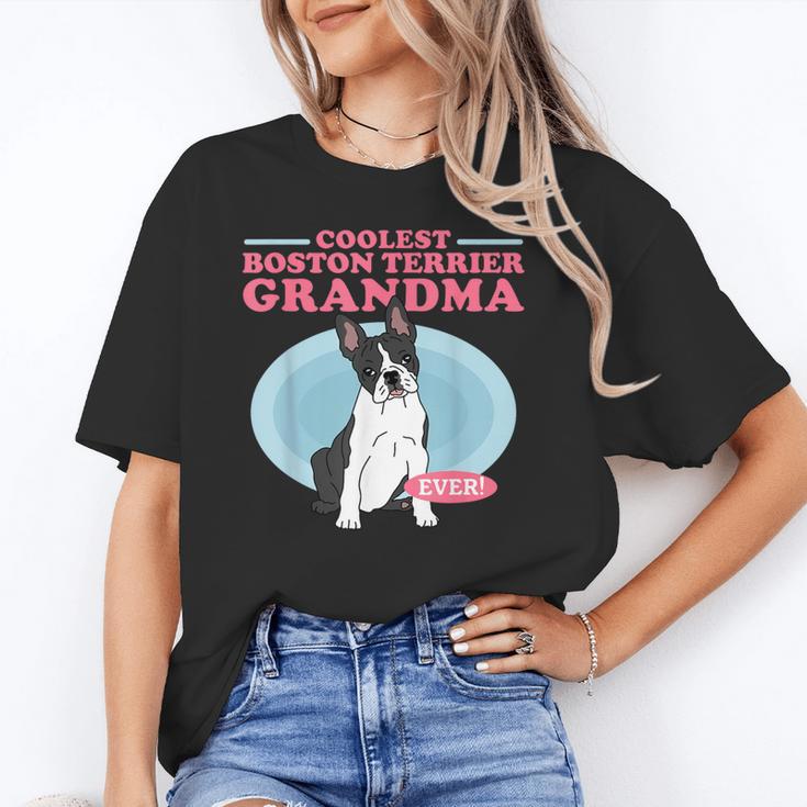 Boston Terrier Grandma Bostie Dog Owner Boston Terrier Men Women Unisex T-Shirt, funny gift