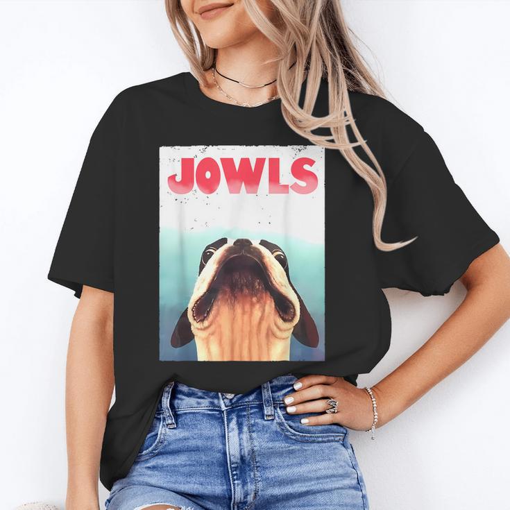 Boston Terriers Jowls Dog Mom Dog Dad Unisex T-Shirt, funny gift