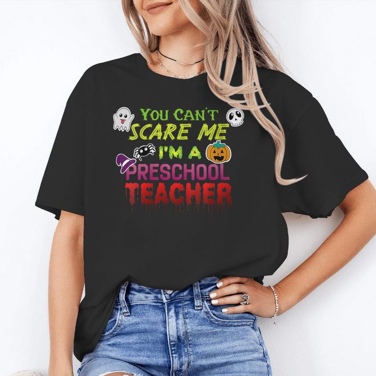 You Can't Scare Me I'm A Preschool Teacher Halloween Unisex T-Shirt, funny gift