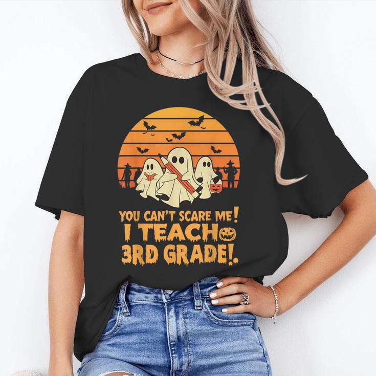 You Can't Scare Me I Teach 3rd Grade Teacher Halloween Men Women Kids Unisex T-Shirt, funny gift