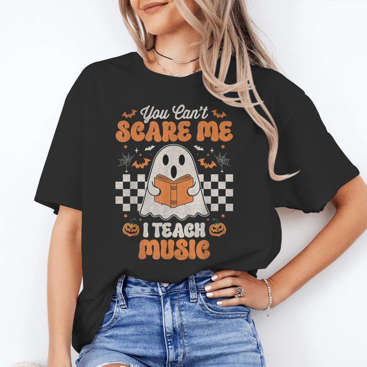 You Can't Scare Me I Teach Music Retro Teacher Halloween Unisex T-Shirt, funny gift You Can't Scare Me I Teach Music Retro Teacher Halloween Unisex T-Shirt, funny gift