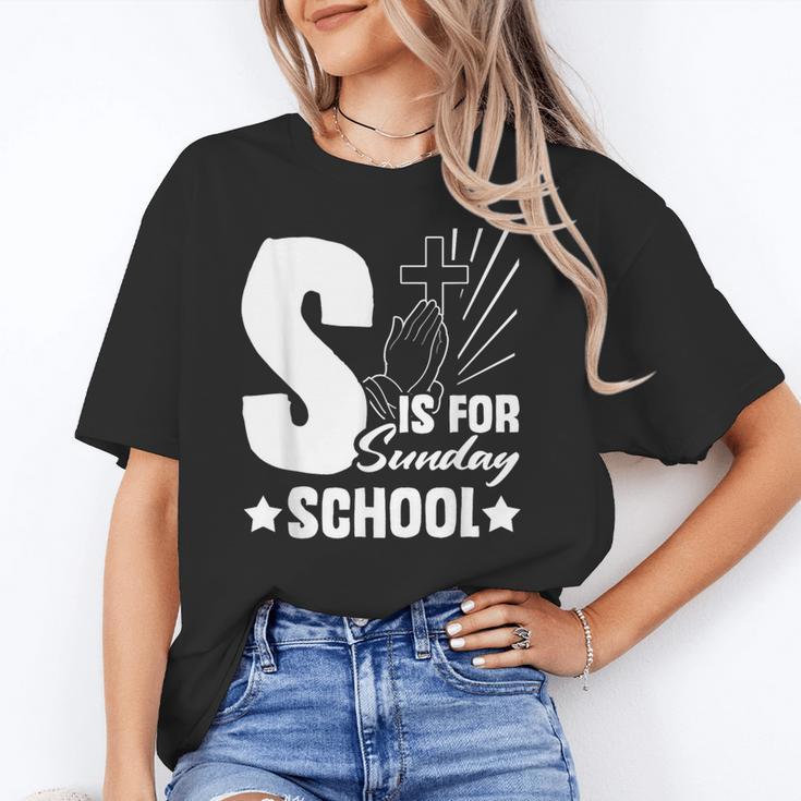 Christian Teacher S Is For Sunday School Essentials Unisex T-Shirt, funny gift