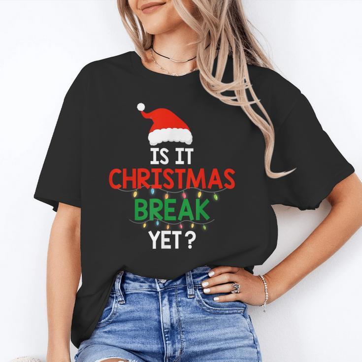 Is It Christmas Break Yet Teacher Xmas Winter Saying Unisex T-Shirt, funny gift
