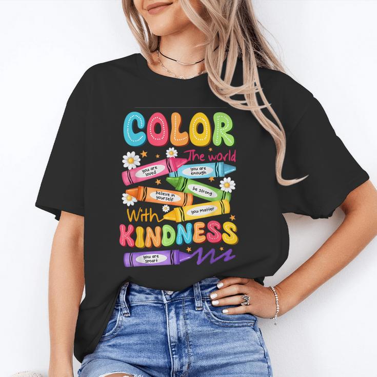 Color The World With Kindness Teachers Back To School Unisex T-Shirt, funny gift Color The World With Kindness Teachers Back To School Unisex T-Shirt, funny gift