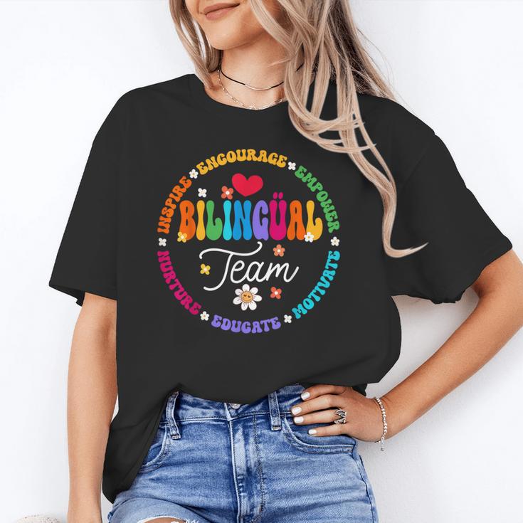 Cultivando Bilingues Dual Language Bilingual Team Teacher Unisex T-Shirt, funny gift Cultivando Bilingues Dual Language Bilingual Team Teacher Unisex T-Shirt, funny gift