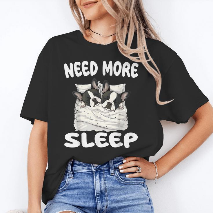 Cute Boston Terrier Need More Sleep Pajamas Nightgown Unisex T-Shirt, funny gift