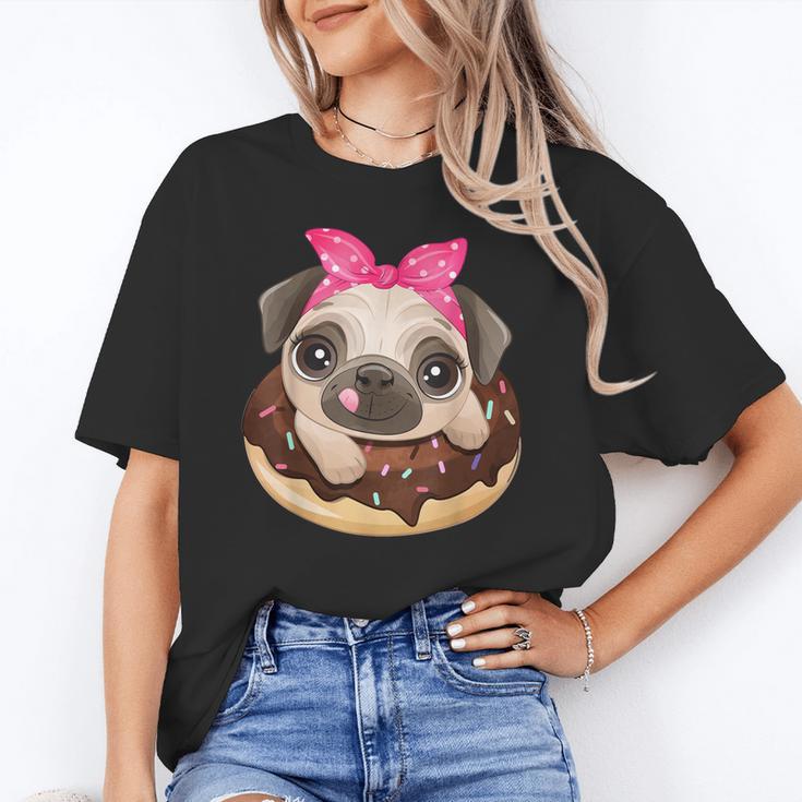 Cute Pug Shirt Donut Girls Dog Unisex T-Shirt, funny gift